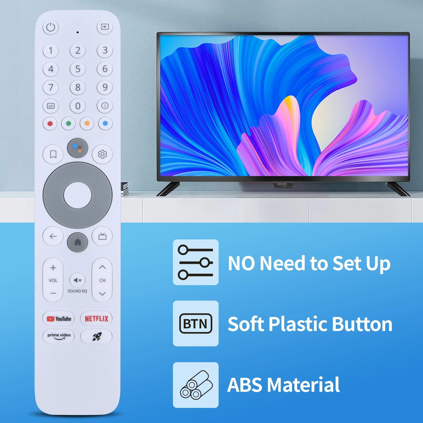 Пульт дистанционного управления для MECOOL KM2 PLUS Deluxe Android Smart TV Box с голосовым