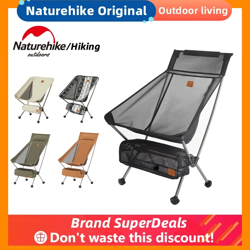 

Naturehike ПРОДАЖА Сверхлегкий стул для кемпинга Пляжный стул Портативный складной 600D Износостойкий Нескользящий стул для рыбалки на открытом воздухе Поход на природу Мебель для лагеря