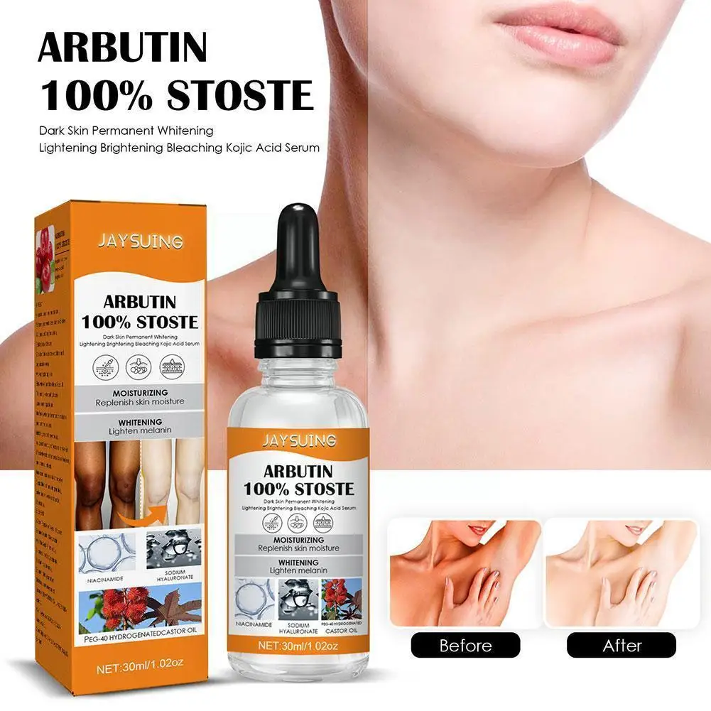 

30ML Arbutin Whitening Toner Brighting and Moisturizing Skin Essence Acne Reduce Spot Marks Care Facial Dullness D3I5