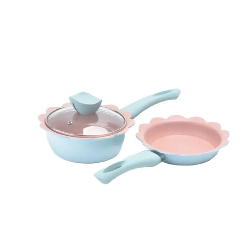 Maifan Stone Children's Milk Pot Soup Pot Noodle Omelette Pan Kitchen Supplies 16CM Aluminum Baby Food Supplement Pot Soup Pot