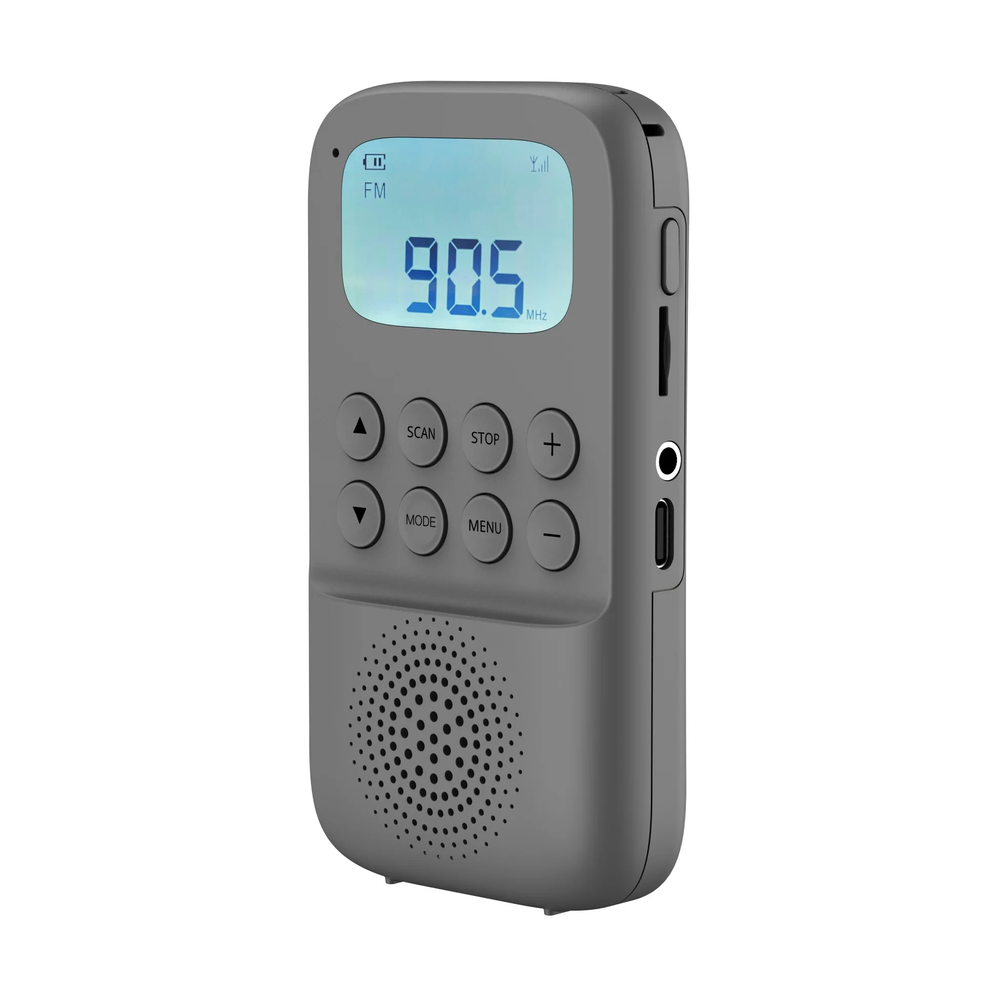 Фото Портативная колонка с Bluetooth 5.0, FM/AM-приемник, MP3-плеер с поддержкой карт TF, функция записи голоса, разъем для наушников 3,5 мм и зарядка Type-C №1
