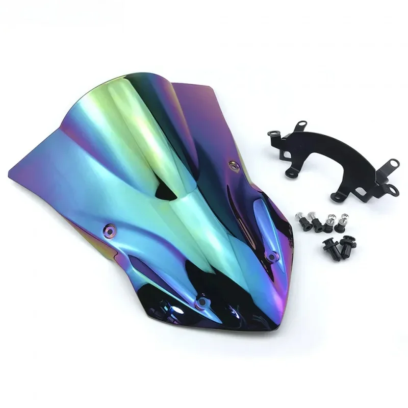 Мотоцикл двойной пузырьковый экран лобовое стекло воздушный дефлектор
