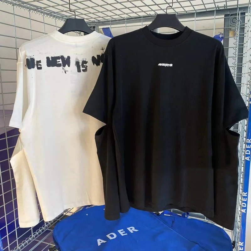 

Long Sleeve Graffiti ADER ERROR Fashion T Shirt Men 1:1 High Quality Adererror Women Oversized Tee Sleeve Opening Design
