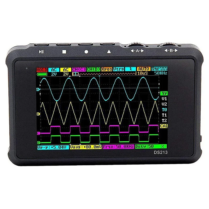 

Handheld 4 Channel 100MS/S Nano DSO DSO213 DS213 Digital Oscilloscope LCD Display Case
