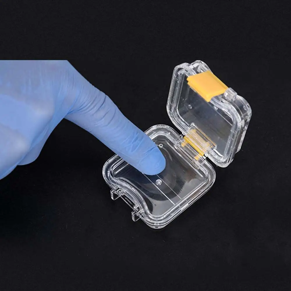 

Mini Mouth Guard Container Portable Denture Retainer Case Durable False Teeth Storage Box With Hanging Net