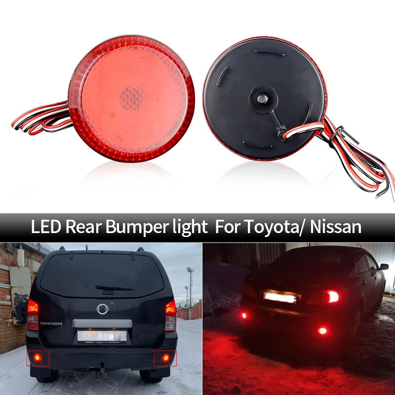 

2 шт., светодиодный льные светодиодные фонари для заднего бампера Toyota Corolla 2009-2010 Sienna SE 2011 ScioniQ 2008I