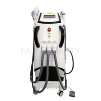 4 in 1 opt ipl permanent hair removal carbon peeling tattoo removal nd yag lazer face lift skin whitening beauty salon machine