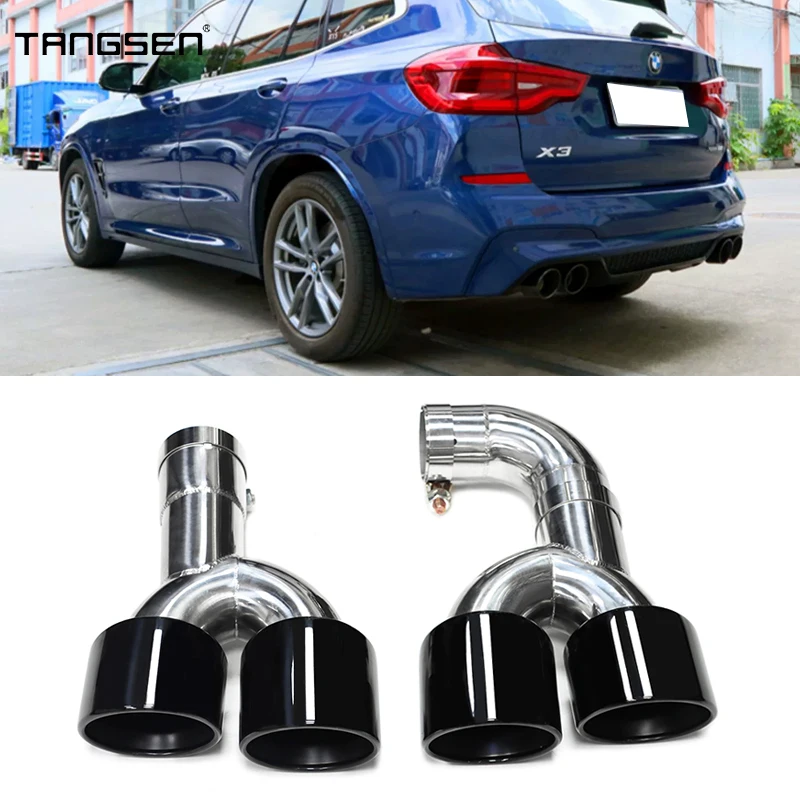 Для BMW X3 G01 X4 G02 2022+ Замененный X3M X4M Quad автомобильный наконечник выхлопной системы