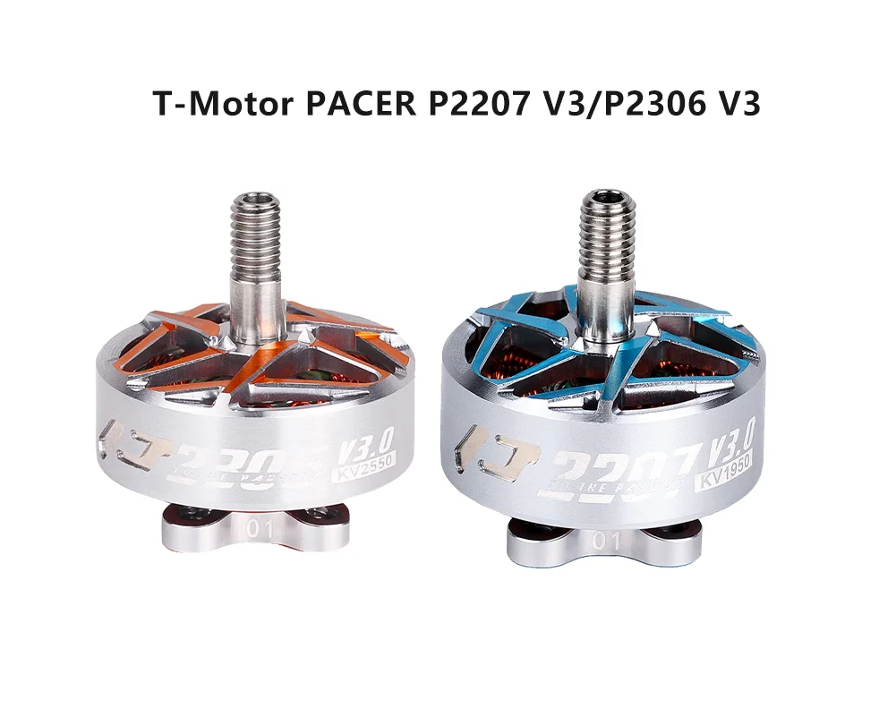 T-MOTOR PACER V3 P2207 P2306 KV2550 4S KV1950 KV2080 KV1750 6S Brushless Freestyle Motor for RC FPV Racing Drones DIY Parts