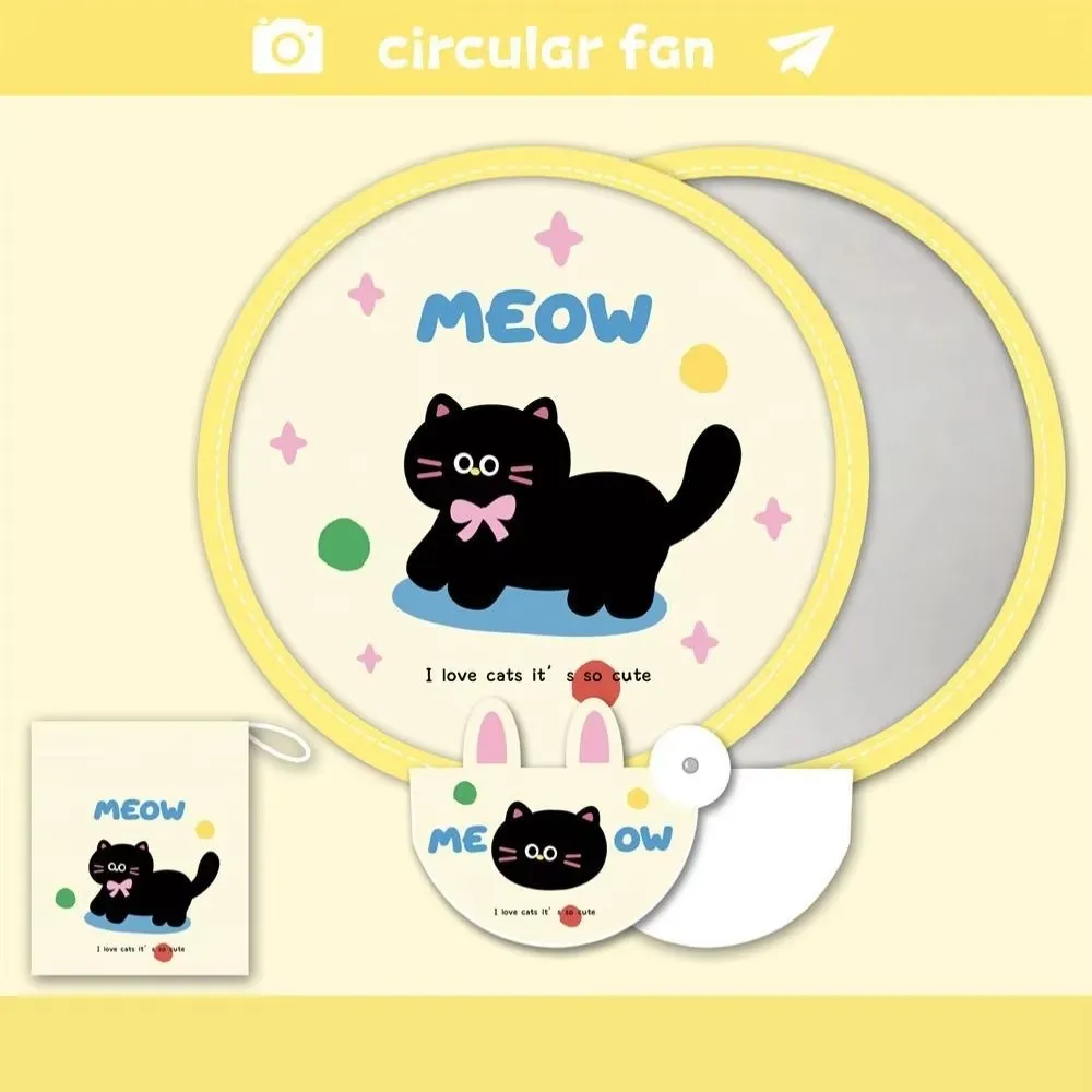 Портативный Складной Вентилятор С Мультяшным Дизайном Для Фотографии На