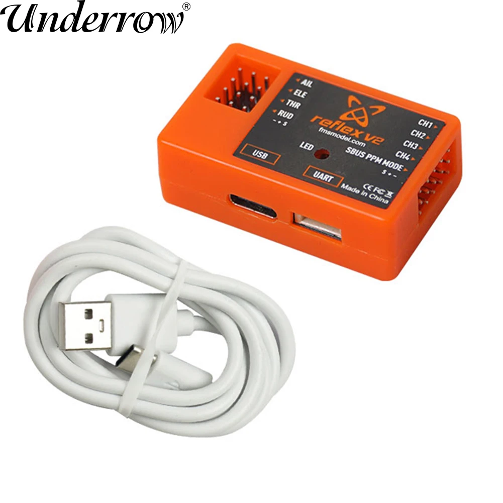 FMS Reflex V2 Flight Controller Gyro Stabilizer Remote Control RC Aircraft FMS Warbird Fixed Gyro Functionality Drone Helicopter