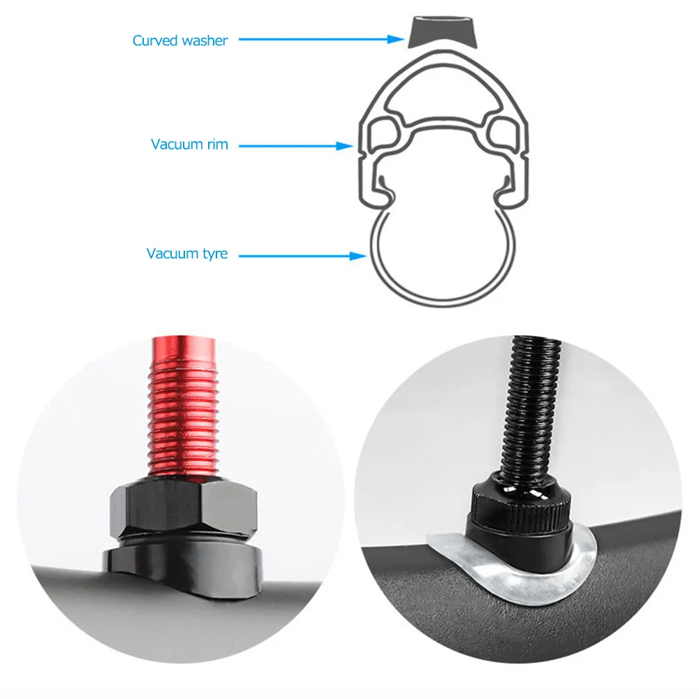 

1 Pair FV French Valve Ultralight 45mm Bike FV Valve Aluminum Alloy Bike Tubeless Tire Valve Replacement Parts Cycling Equipment