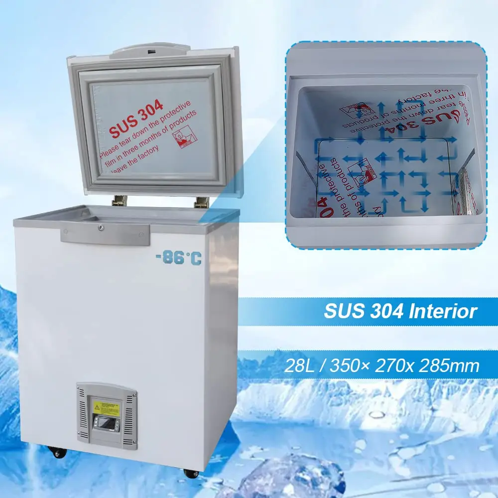 

-86°C Ultra-Low Temperature Freezer Lab Cryogenic Freezer -112 °F Samples Flash Freezer for Laboratory Samples Storage