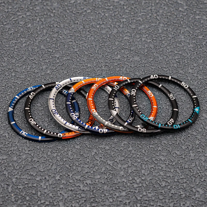 Seiko 38mm Resin Material Watch Bezel Fits SKX007 SRPD Watch Case Insert Ring Inner Diameter 31.5mm Watch Replace Accessories