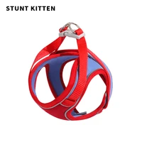 stunt kitten small pet cat dog harness leash set pet cat clothes vest supplies anti escape reflectiv kitten harness accessories
