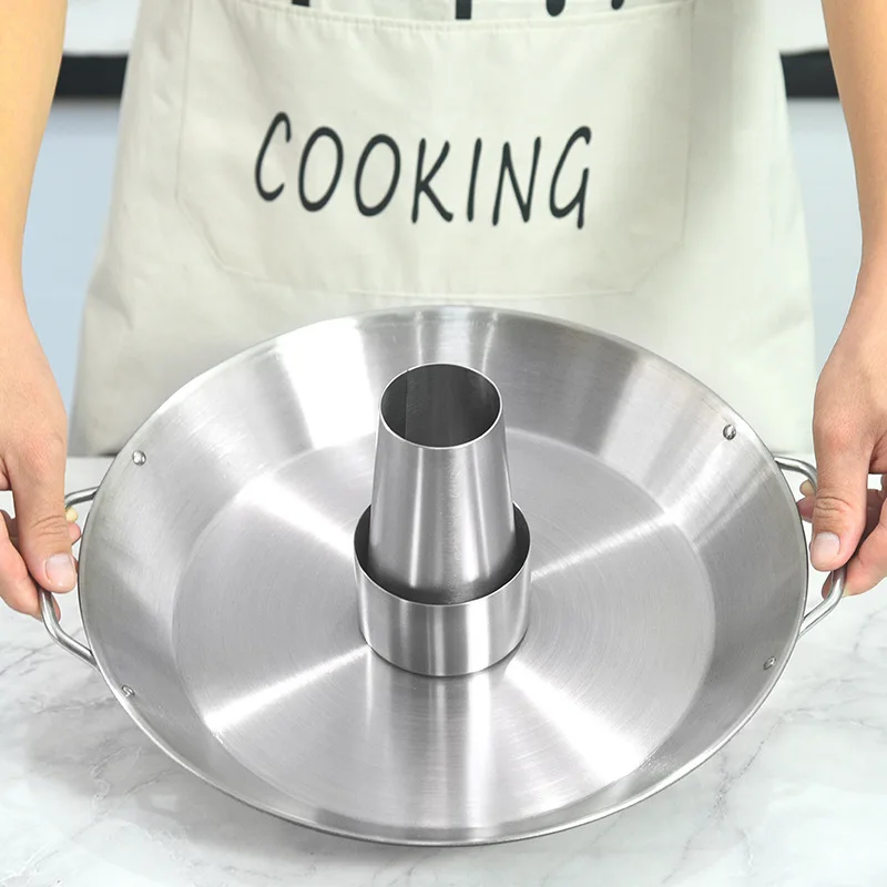 

Вертикальная стойка из нержавеющей стали для выпечки, уличная жаропрочная стальная подставка для сковородок, Серебряный держатель, стойка ...