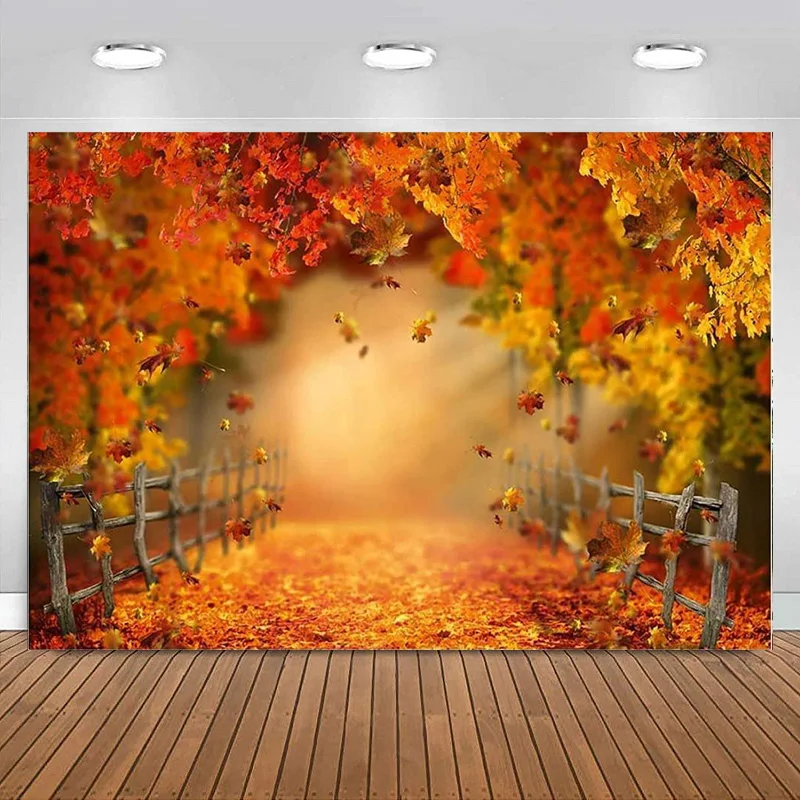 

Фон для фотосъемки с изображением кленового леса