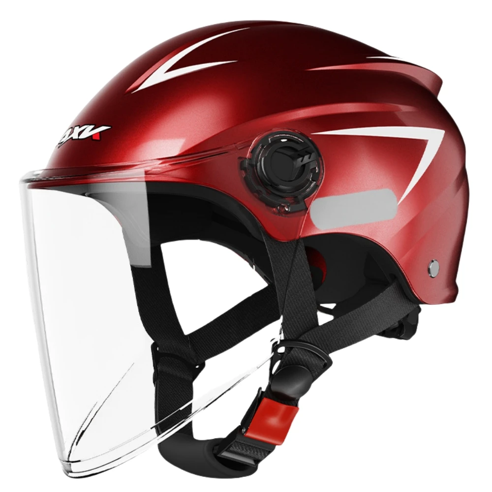 Полушлем для езды на электрическом мотоцикле Универсальный Красный защитный