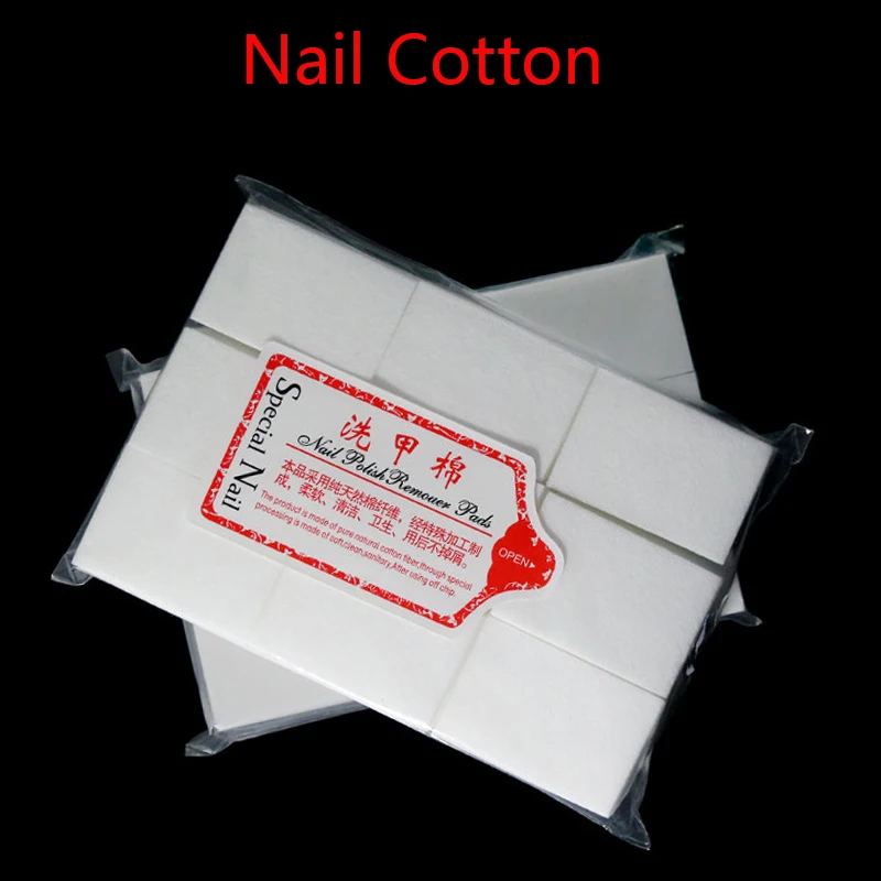 

540Pcs/Set Nail Cotton Polish Remover Gel Napkin Wipes Paper Pads UV Gel Dust Cleaner Cleaning For Manicure Tool
