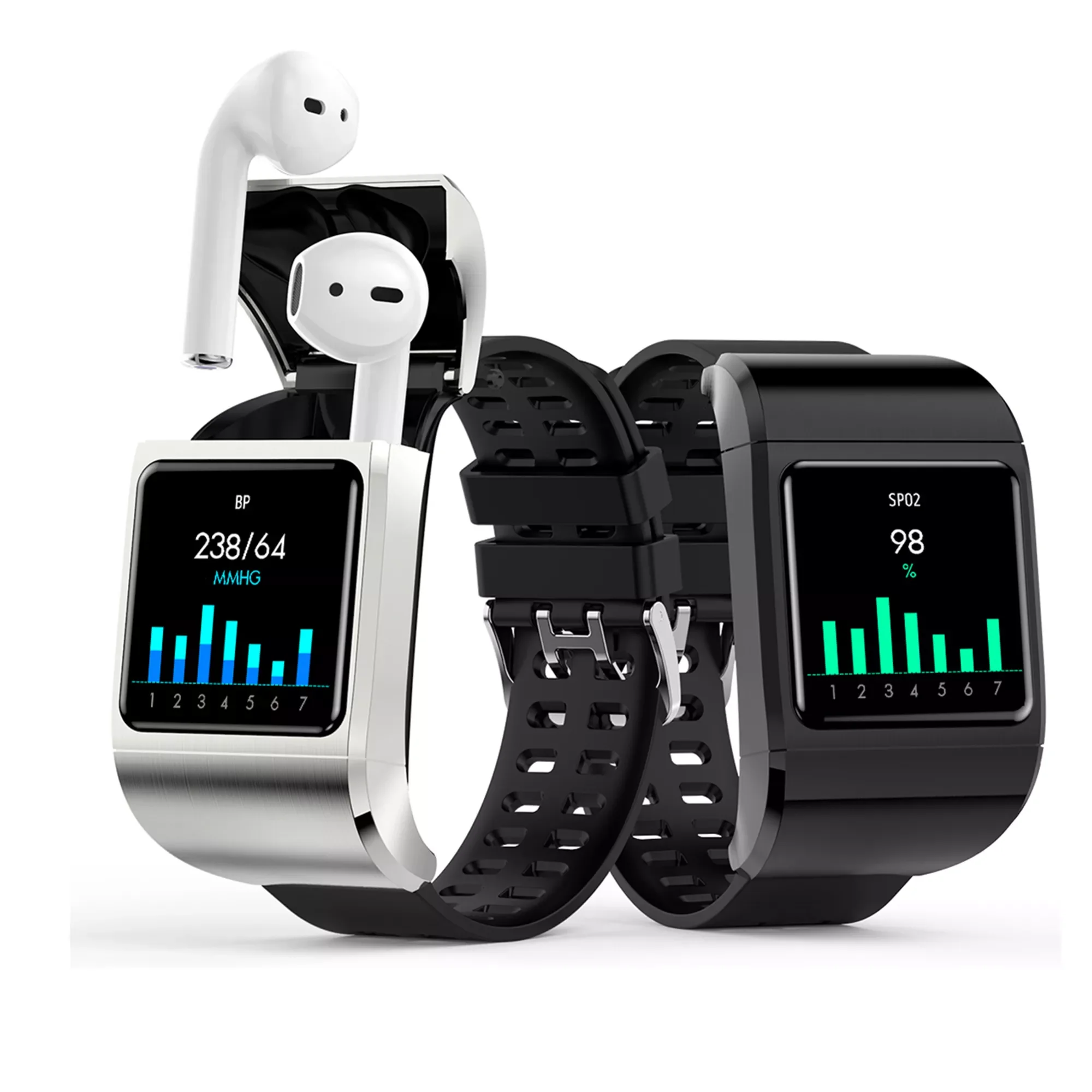

G36Pro Smart Watch 2 in 1TWS Wireless Headset Man Fitness Bracelet Heart Rate Monitor Tracker Wristwatch Sports Smartwatch
