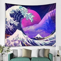 abstract ocean wave landscape wall tapestry art decor blanket curtain hanging home bedroom living room decoration
