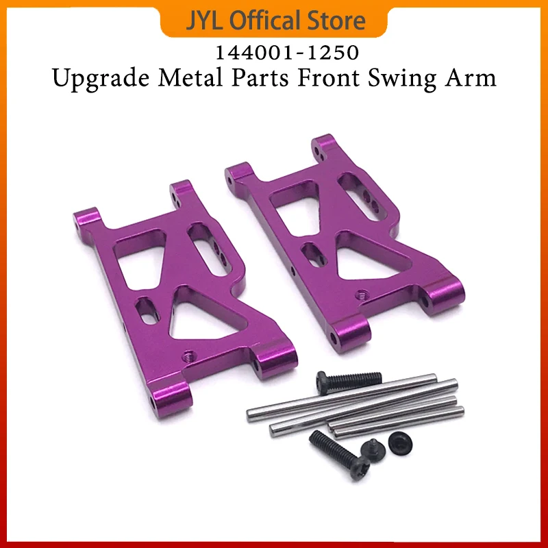

WLtoys RC Car Spare Parts 4WD 124018 124019-1250 Purple Upgraded Metal Front Swing Arm Set 1/12 Original Accessories