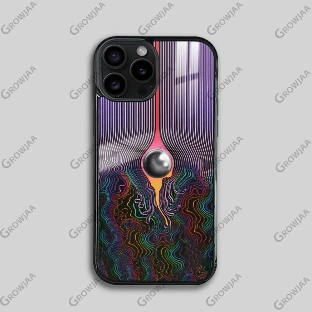 Tame Impala Psychedelic Phone Case For iPhone 16 15 14 13 12 11 Pro Max Plus Mini Magsafe Mirror Wireless Magnetic Cover