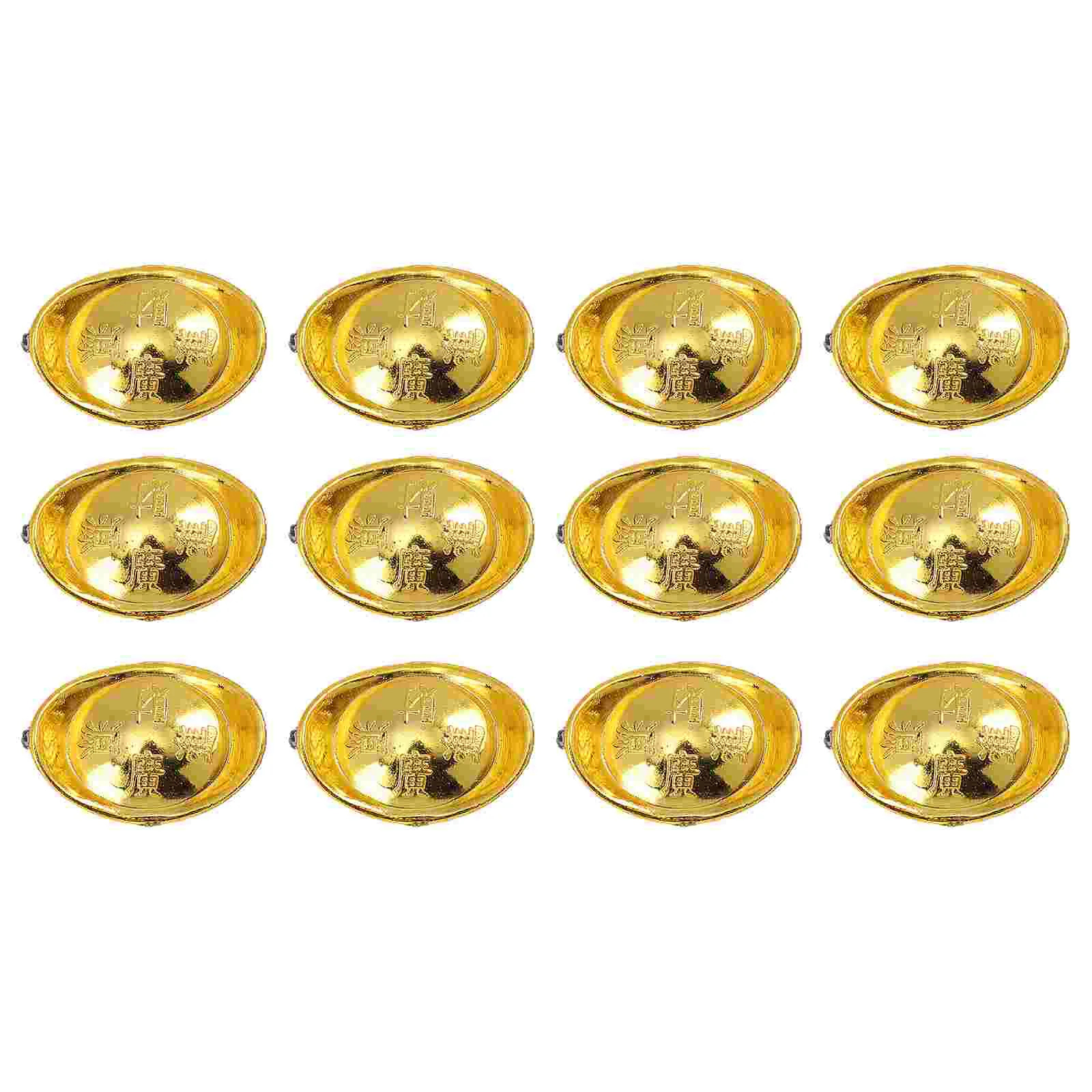

30 Pcs Pirate Decor Wealth Luck Ornament Home Accessories Ornaments Pirate Toy Chinese Golden Ingot Desktop Simulation Ingot