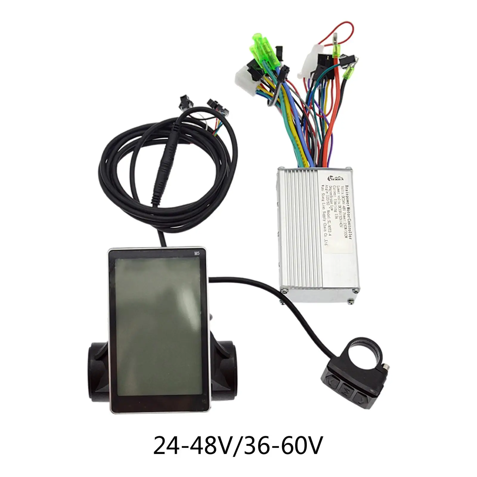 

Motor Brushless Controller for Electric Bike , 24V-48V 36-60 DC Motor Controller with LCD Display