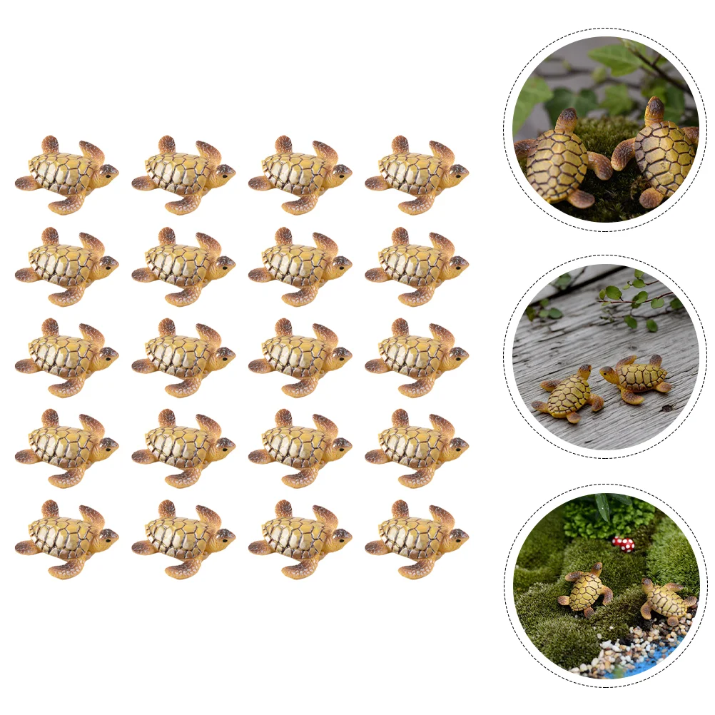 

Turtle Mini Resin Tortoise Figurines Miniature Sea Statue Animal Turtles Garden Figurine Ornament Animals Toy Figure Tortoises