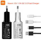 Xiaomi Mi8 QC 3,0 18 Вт EU USB быстрое зарядное устройство адаптер для быстрой зарядки Micro USB кабель для Xioami Mi 8SE 8Lite 6 A2 A3 5S 9T Mix 3