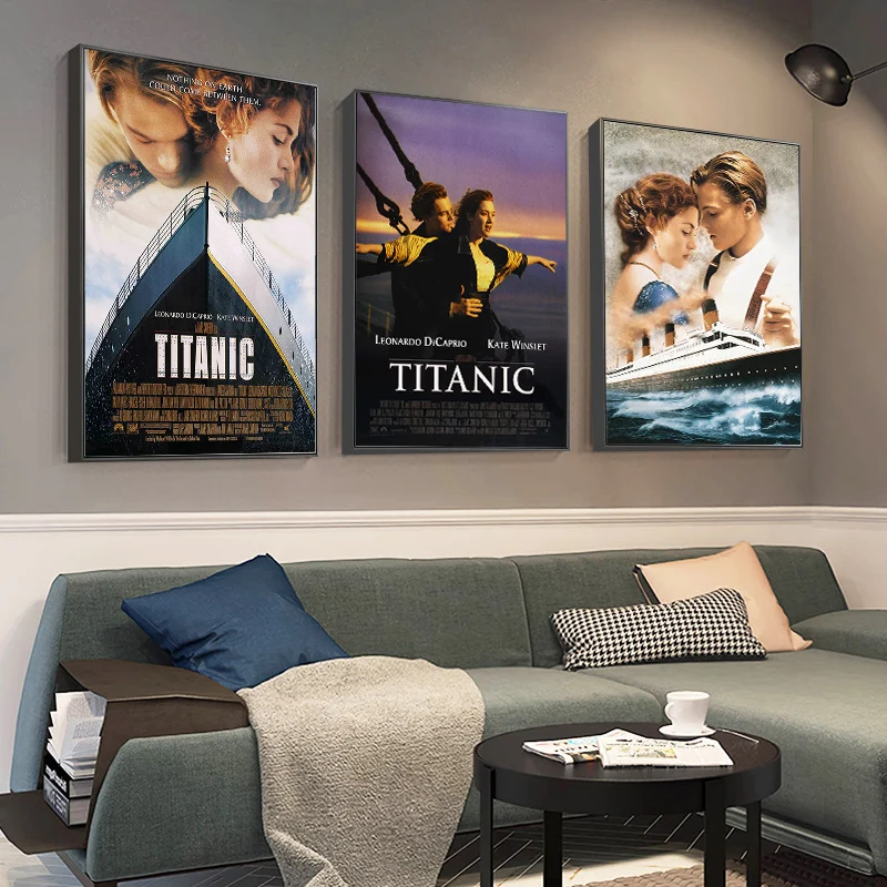 

Classic Titanic Movie Posters Canvas Art Prints Canvas Painting Wall Art Wall Nordic Romantic Love Decoration Home Decor