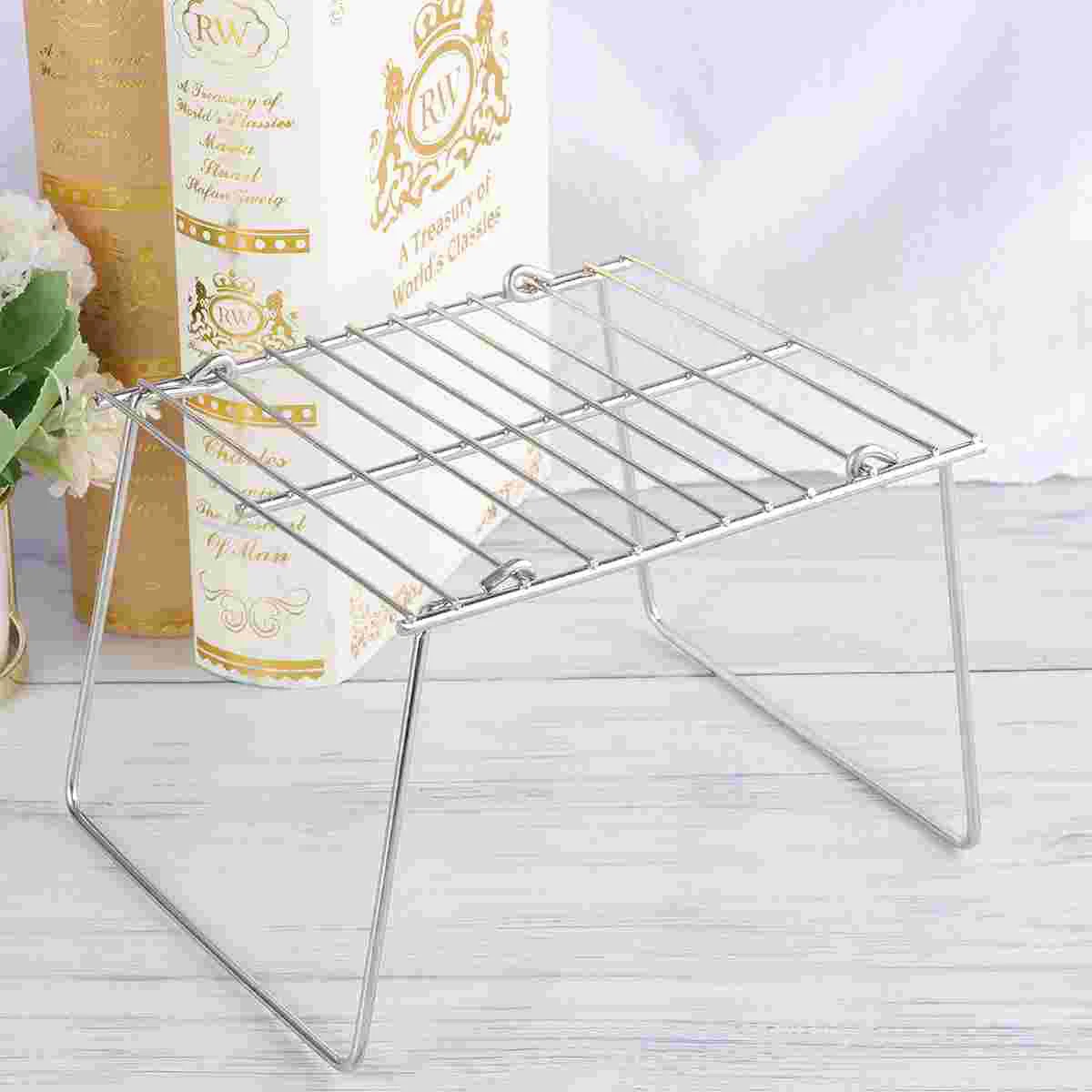 

Grill Cooking Grate Bbq Grid Steel Barbecue Baking Campfire Stainless Camping Racks Portable Pot Wire Park Picnics Hiking