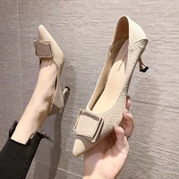 2022 new autumn and winter shoes pointed high heels fine pointed toe slip on designer shoes women luxury zapatilla mujer