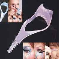 eyelash tools 3 in 1 makeup mascara shield guard curler applicator comb guide card makeup tool beauty cosmetic tool