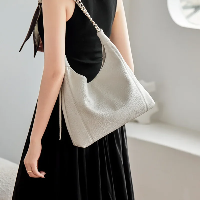 

Женская сумка-тоут Baobao для подмышек, вместительная дамская сумочка на плечо, летняя Подарочная сумка из натуральной кожи, 2023