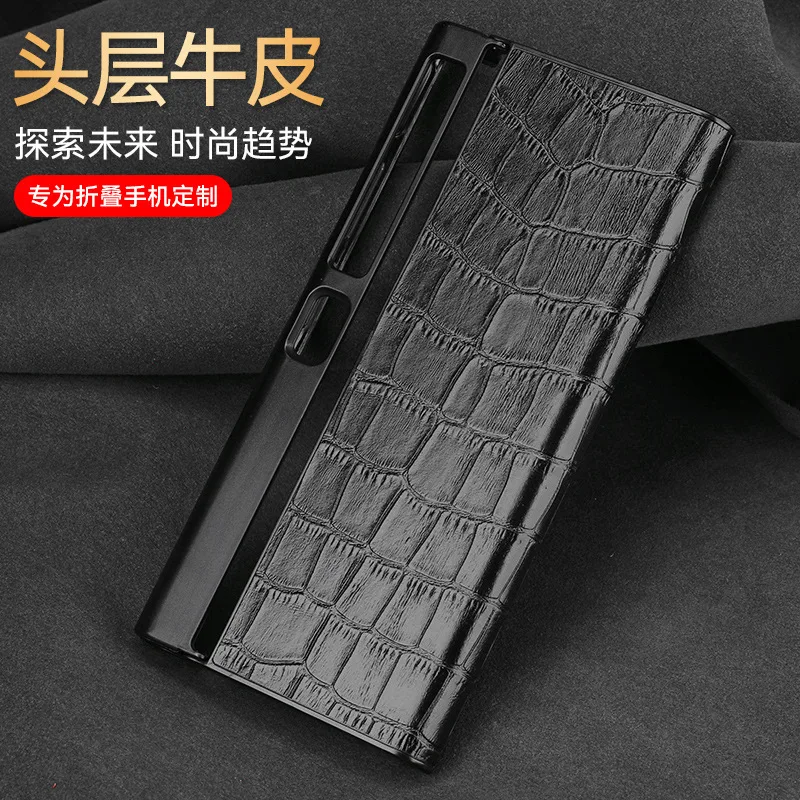 

For Huawei Mate XS2 Case For Huawei Matexs2 Case Luxury Crocodile Leather Pattern