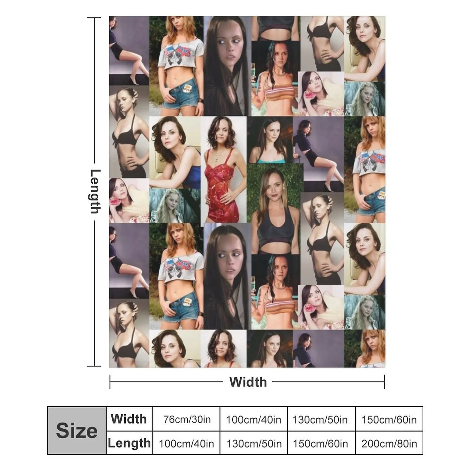 Кристина Рикчи ОРИГИНАЛ ОТ CRUSHART1 НА Плед REDBUBBLE