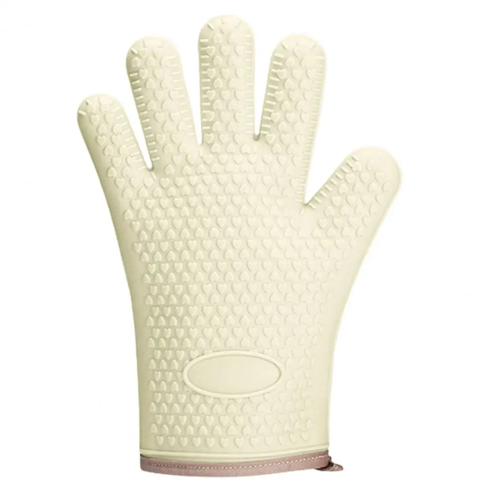 

Convenient Oven Glove Easy to Clean Super Soft with Lanyard Heat Insulation Glove Kitchen Accessories