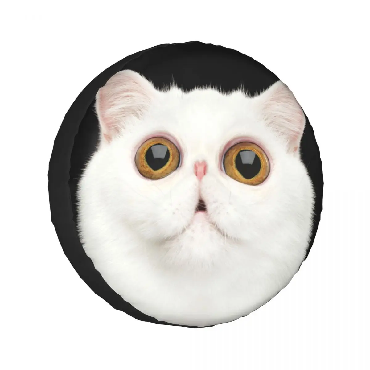 

1pcs Universal Car Spare Tire Covers Case Auto Wheel Tires White Cat Eye Vehicle Tyre Waterproof Polyester Bag