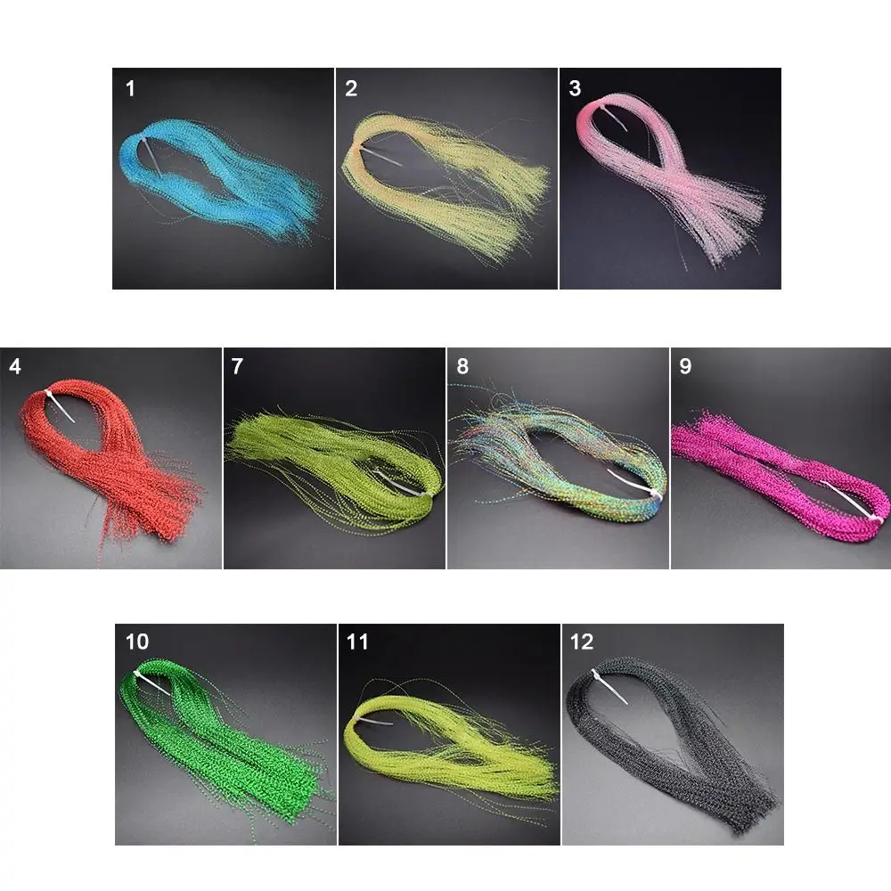 Блестящие материалы для завязывания мушек винтовой стальной свинцовый крючок с