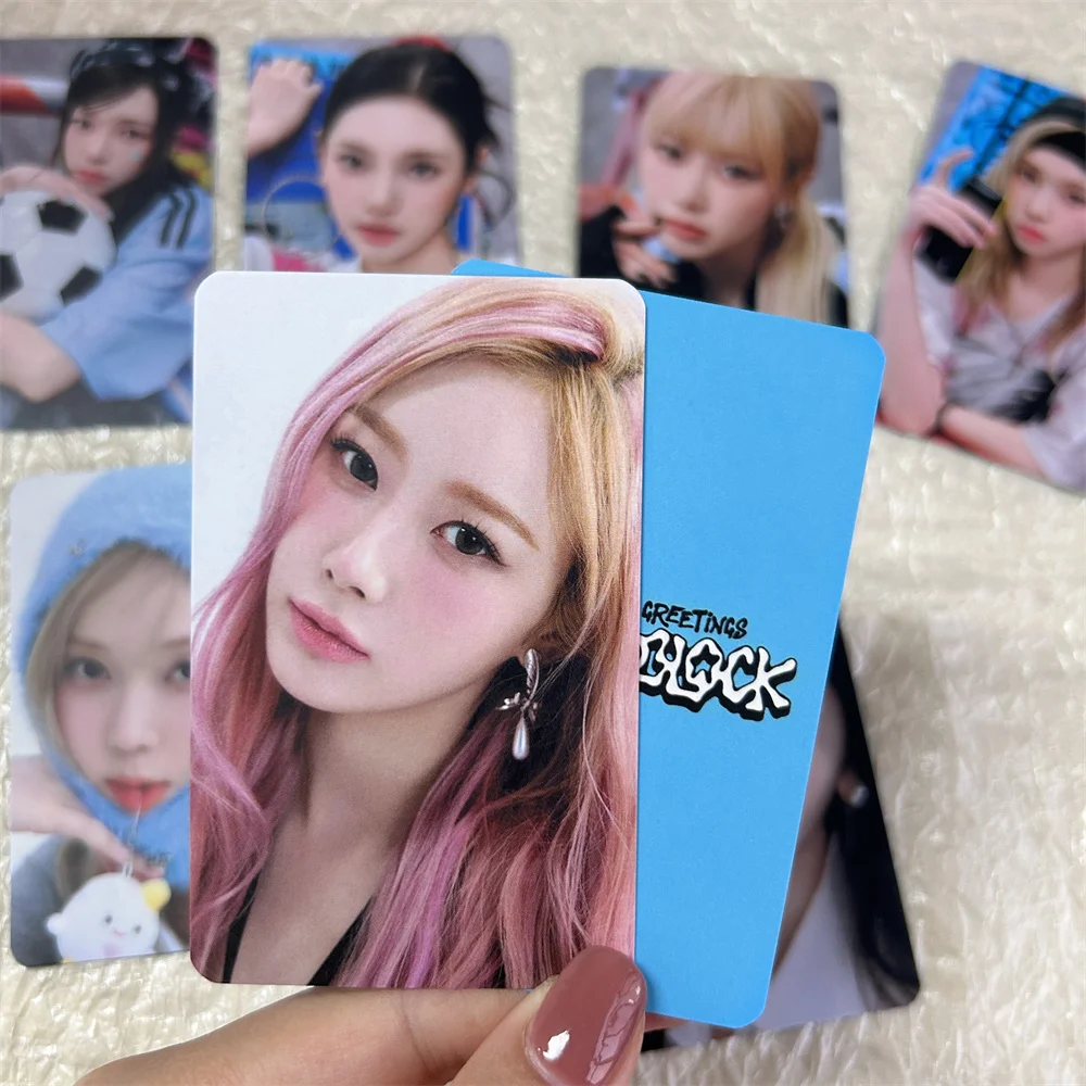 KPOP 2025 сезонные поздравления HD фотокарточка 4 шт./компл. двухсторонняя бумага с