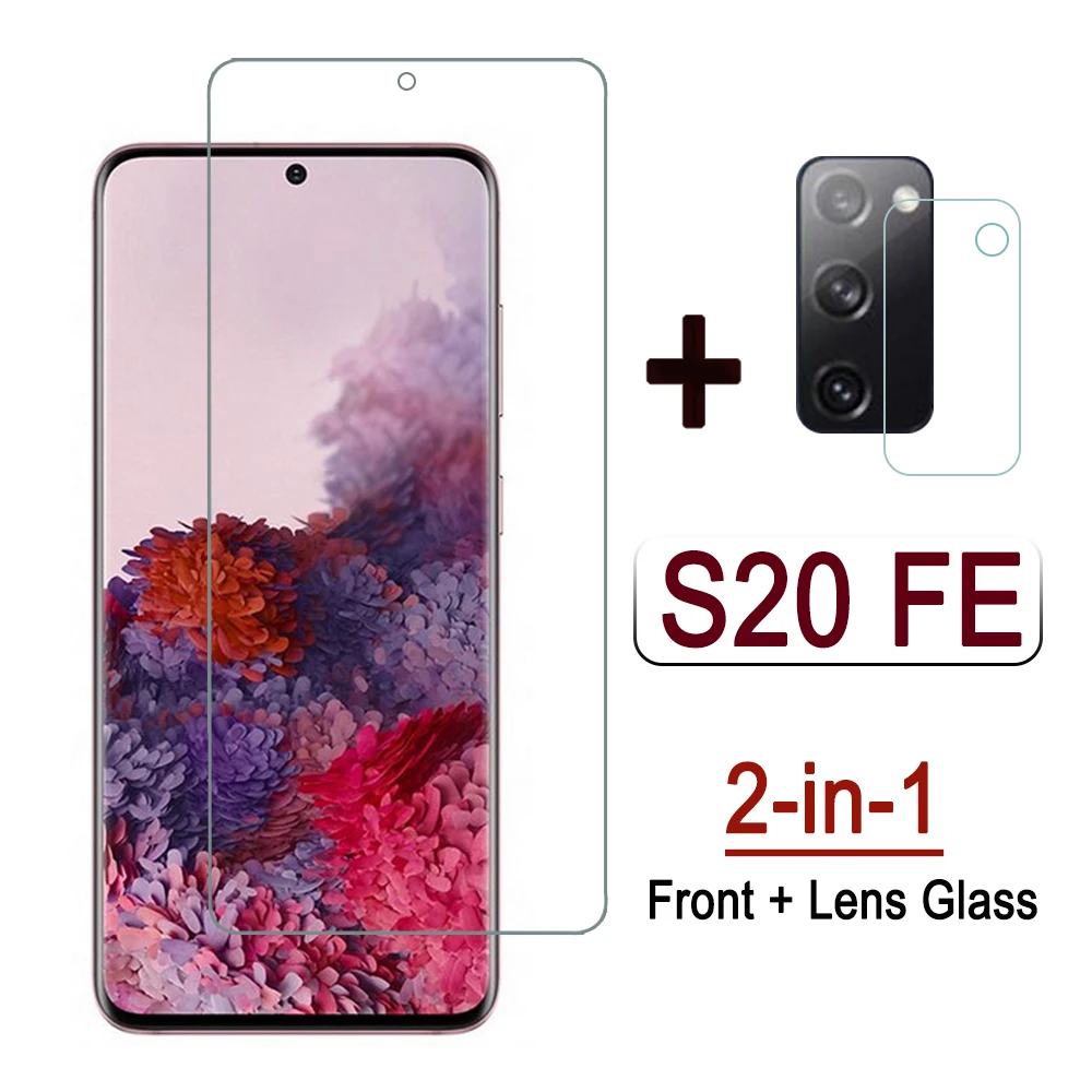 

2 в 1 стекло для Samsung S20 FE 5G 2020 закаленное стекло для объектива камеры Защитная пленка для Samsung S20 Fan Edition защита экрана