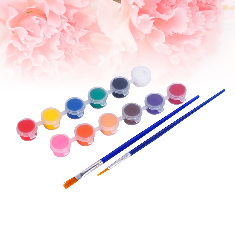 

42pcs 2ml Colorful Acrylic Graffiti Pigment Paintbrush Set DIY Safe Environmental Protection for Kids Children