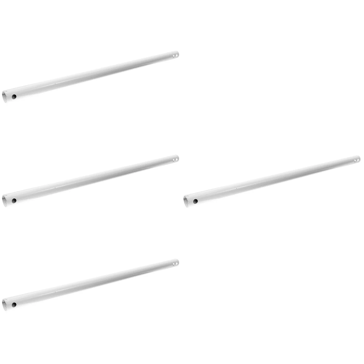

4 Pack Ceiling Fan Rod Accessories Extender Downrod Extension White Hooks Hanging Lengthen Kit