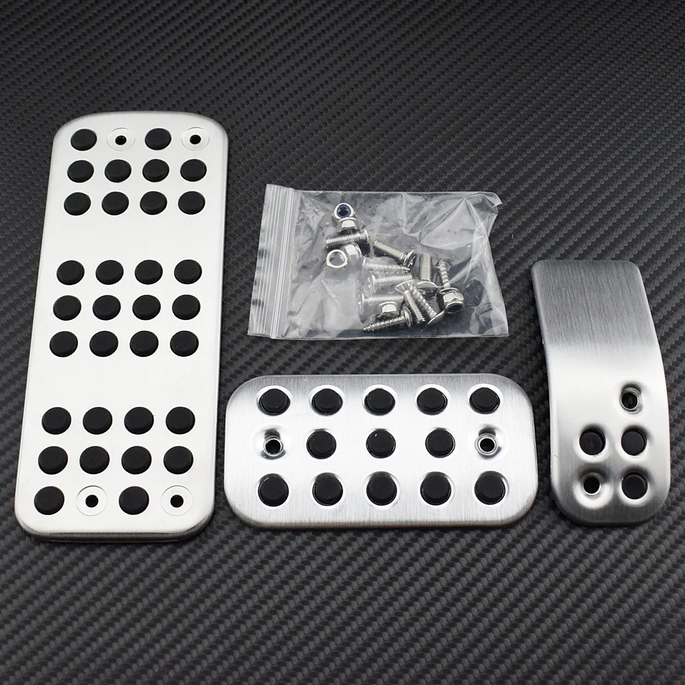 

Car Styling Car Stainless Steel Car Pedal Pads Cover For Peugeot 206 CC 206CC AT MT Car Styling Auto Accessories