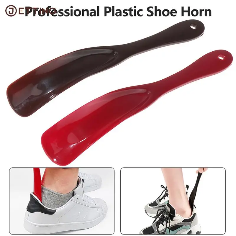 

1Pc 19cm Shoe Horn Professional Plastic Shoe Horn Spoon Shape Shoehorn Shoe Lifter Flexible Sturdy Slip Shoe Accessories