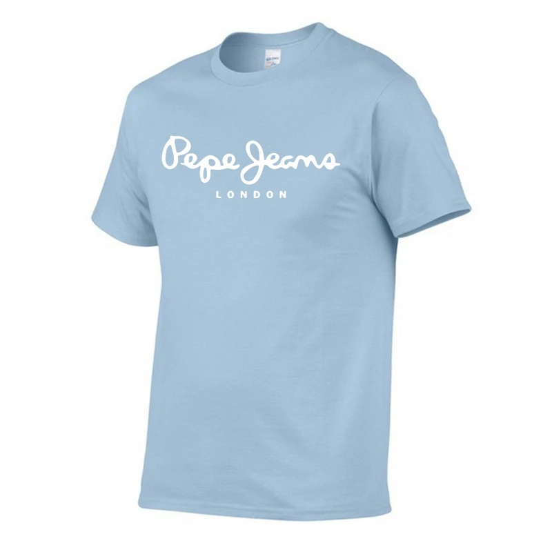 

2023 Newest Pepe-Jeans-London Logo Pure cotton T-Shirt Summer Men's /Women's Short Sleeve Popular Tees Shirt Tops Unisex