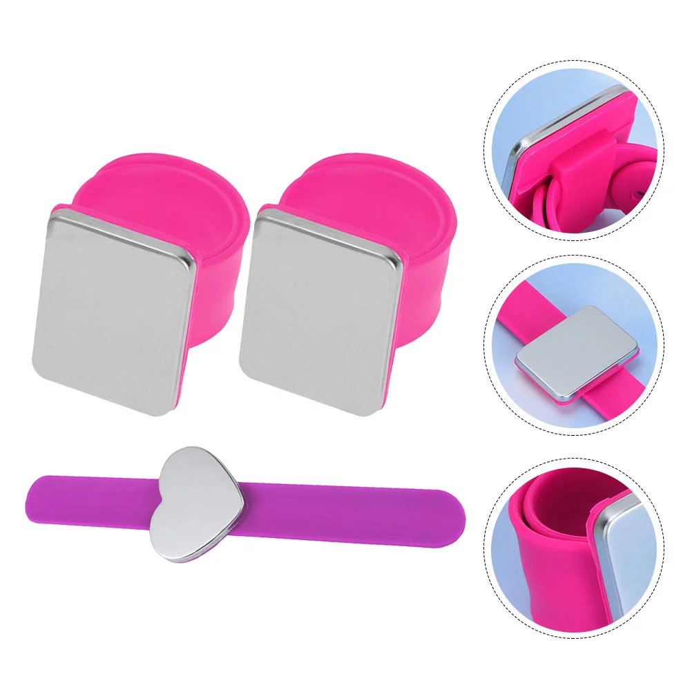 

3pcs Magnetic Sewing Pincushion Wrist Sewing Pincushion Wrist Pin Holder