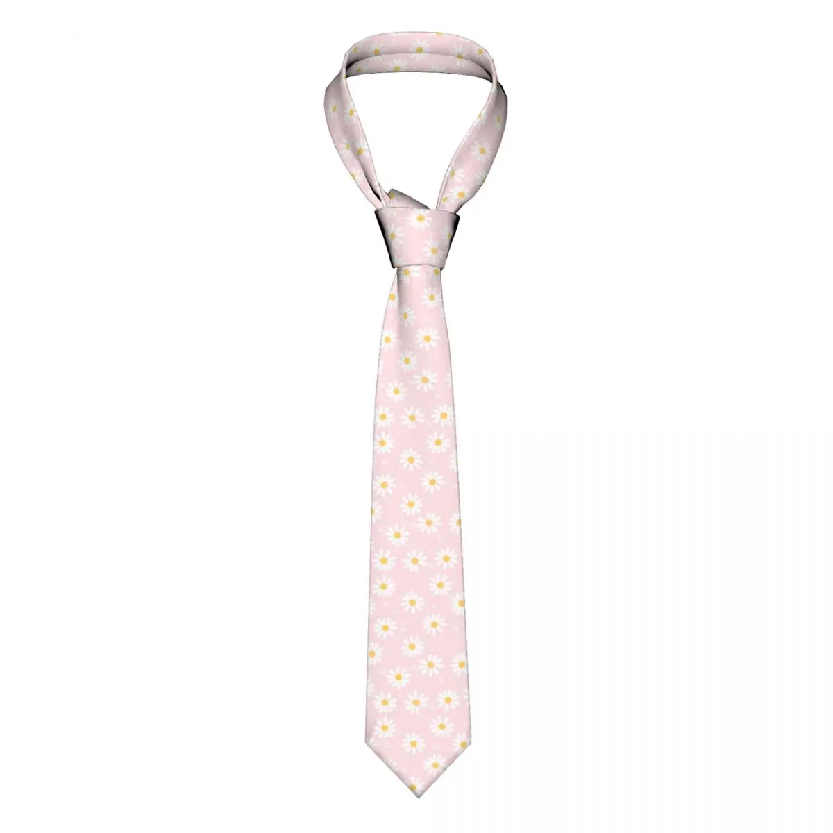 Daisy Flower Necktie Unisex Slim Polyester 8 cm Classic Floral Neck Tie for Men Shirt Accessories Gravatas Business